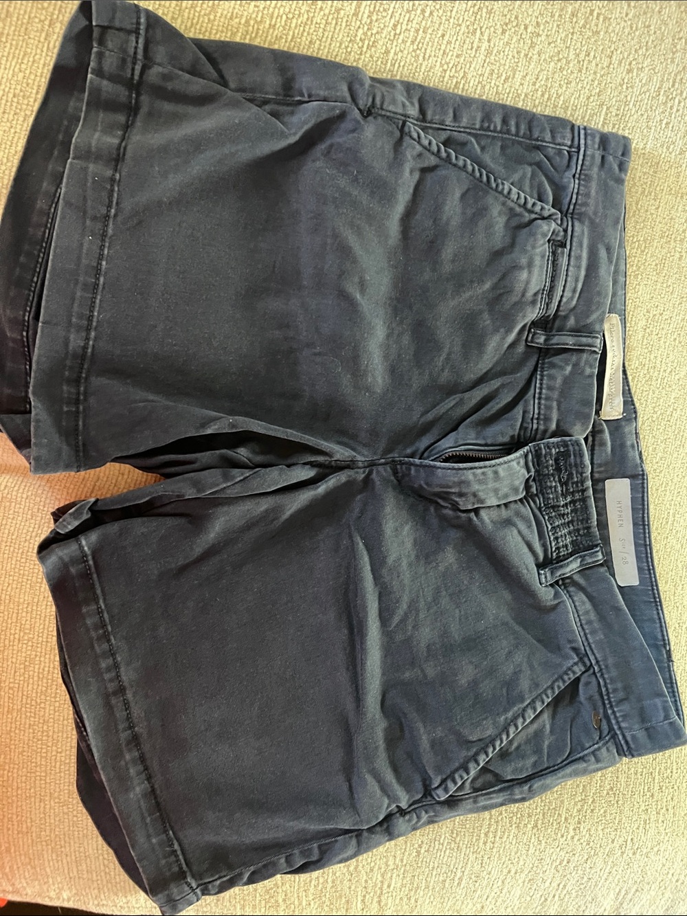 Pilcro and the Letterpress Navy Cotton Blend Women’s Shorts